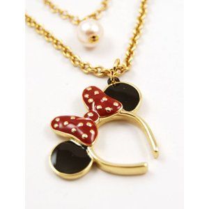 Disney Couture Minnie Mouse Headband Necklace